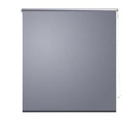 vidaXL Roller Blind Blackout 64.4x120cm Grey Home Window Curtain Drape Shade