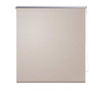 vidaXL Roller Blind Blackout 80x230cm Beige Window Curtain Shade Sunscreen
