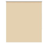 vidaxl roller blind blackout beige 125x130 cm - no-drill installation, child-safe, adjustable light control