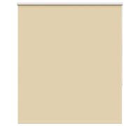vidaXL Roller Blind Blackout Beige 125x150 cm Fabric Width 121.6 cm Polyester