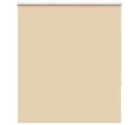 vidaXL Roller Blind Blackout Beige 130x150 cm Fabric Width 126.6 cm Polyester