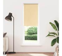 vidaXL Roller Blind Blackout Beige 80x210 cm Fabric Width 75.7 cm Polyester