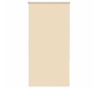 vidaXL Roller Blind Blackout Beige 80x230 cm - Fabric Polyester Curtain - Privacy, Light Control, Versatile Installation, Child Safety