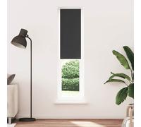 vidaXL Roller Blind Blackout Black 55x210 cm Fabric Width 50.7 cm Polyester