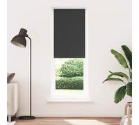 vidaXL Roller Blind Blackout Black 70x210 cm Fabric Width 65.7 cm Polyester