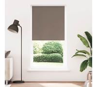 vidaXL Roller Blind Blackout Coffee 110x230 cm Fabric Width 105.7 cm Polyester
