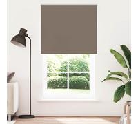 vidaXL Roller Blind Blackout Coffee 135x210 cm Fabric Width 131.6 cm Polyester