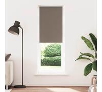 vidaXL Roller Blind Blackout Coffee 75x230 cm Fabric Width 70.7 cm Polyester