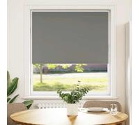 vidaXL Roller Blind Blackout Grey 110x130 cm Fabric Width 105.7 cm
