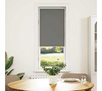 vidaXL Roller Blind Blackout Grey 50x130 cm Fabric Width 45.7 cm Polyester