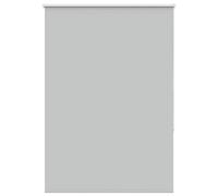 vidaXL Roller Blind Blackout Light Grey 100x150 cm Fabric Width 95.7 cm Polyester