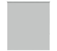 vidaXL Roller Blind Blackout Light Grey 140x175cm Fabric Width 136.6cm Polyester