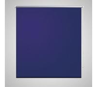 vidaXL Roller Blind Blackout, Marine Coloured 100x230 cm, Light-Blocking Home & Office Window Covering, Easy to Mount and Operate, Silver Reflective Coating for Thermal Insulation