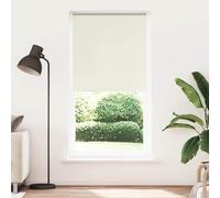vidaXL Roller Blind Blackout Off White 100x230 cm Fabric Width 95.7 cm Polyester, day and night blind, kitchen blind, blackout roller shade