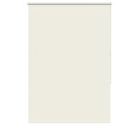 vidaXL Roller Blind Blackout Off White 105x130cm Polyester Privacy Shade Easy Install