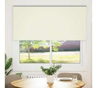 vidaXL Roller Blind Blackout Off White 150x130cm Fabric Width 146.6cm Polyester