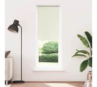 vidaXL Roller Blind Blackout Off White 75x230 cm 100% Polyester - Adjustable & Modern Privacy Shade for Home & Office