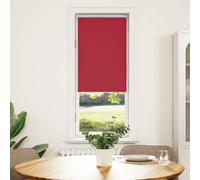 vidaXL Roller Blind Blackout Red 40x150 cm - Polyester Fabric, Wall/Window Mounting, Child Safety Features, Home/Office Use