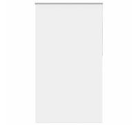 vidaxl roller blind blackout shade - 130x230 cm white - no-drill hanging possible - polyester window covering for light/privacy control