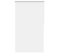 vidaXL Roller Blind Blackout White 125x230 cm Fabric Width 121.6 cm Polyester
