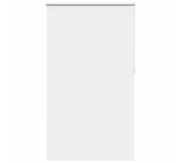 vidaxl roller blind blackout shade - 130x230 cm white - no-drill hanging possible - polyester window covering for light/privacy control