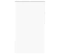 vidaxl roller blind blackout shade - 130x230 cm white - no-drill hanging possible - polyester window covering for light/privacy control