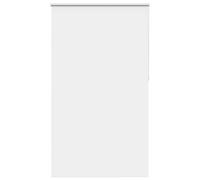 vidaXL Roller Blind Blackout White 140x230 cm Fabric Width 136.6 cm Polyester