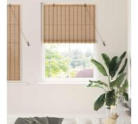 vidaXL Roller Blind Other Manual Light Brown 120 x 160 cm Bamboo