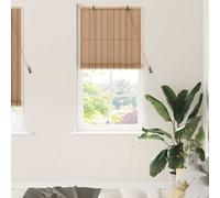 vidaXL Roller Blind Other Manual Light Brown 90 x 220 cm Bamboo