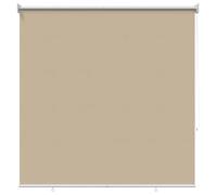 vidaXL Roller Blind UV Protection Beige 140 x 140 cm Polyester, Stylish, Rectangular, UV-Resistant, Thermal Insulation, Taupe Roller Blind, Energy Efficient Blinds, Modern Window Treatment