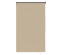 vidaXL Roller Blind UV Protection Beige 80 x 230 cm Polyester, Stylish, Rectangular, UV-Resistant, Thermal Insulation, Taupe Roller Blind, Energy Efficient Blinds, Modern Window Treatment