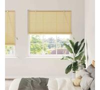 vidaXL Roller Blind with Curtains Manual Nature 150 x 220 cm Bamboo