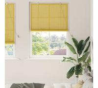 vidaXL Roller Blind Yellow 100 x 220 cm Bamboo