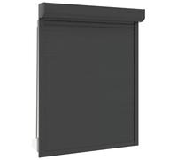 vidaXL Roller Shutter Aluminium 120x150 cm in Anthracite - Durable, Weather Resistant, Energy Efficient, Provides Enhanced Privacy and Easy to Install - Ideal for all Existing Building Structures