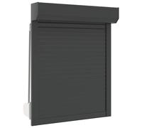 vidaXL Roller Shutter 80x100cm High Wind Stability Abrasion and Weather Resistant Window Blind Window Shade Jalousie Aluminium Anthracite