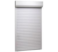 "vidaXL White Aluminium Roller Shutters with Polyurethane Foam, Resistant to Abrasion and Weathering, Energy Efficient, Easy to Install - Dimension: 100x210 cm"