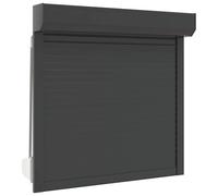 vidaXL Roller Shutter in Anthracite - 100x100 cm - Made from Aluminium with Polyurethane Foam - Durable, Energy-Efficient, and Privacy-Protecting