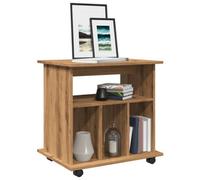 Vidaxl Rolling Cabinet Artisan Oak 60X45X60 Cm Engineered Wood