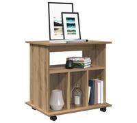vidaXL Rolling Cabinet Artisan Oak 60x45x60 cm Engineered Wood