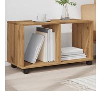 vidaXL Rolling Cabinet Artisian Oak 72x33x42.5 cm Engineered Wood Berkfield Home Brown One Size
