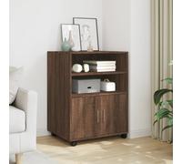 Rolling Cabinet Mobile Filing Cabinet Storage Cabinet Engineered Wood vidaXL