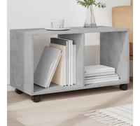 vidaXL Rolling Cabinet Concrete Grey 72x33x42.5 cm Engineered Wood