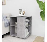 vidaXL Rolling Cabinet Concrete Grey Engineered Wood Drawer Rolling Cabinet