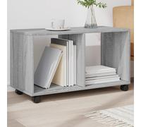 vidaXL Rolling Cabinet Grey Sonoma 72x33x42.5 cm Engineered Wood Berkfield Home Grey One Size
