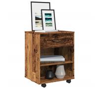 vidaXL Rolling Cabinet Old Wood 46x36x59 cm Engineered Wood