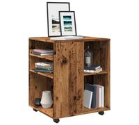 vidaXL Rolling Cabinet Old Wood 60x53x72 cm Engineered Wood