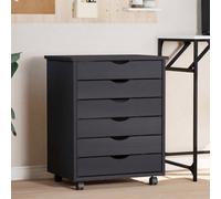 Vidaxl Rolling Cabinet With Drawers Moss Grey Solid Wood Pine Rolling Cabinets