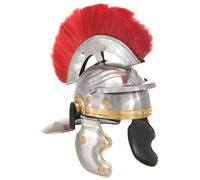 vidaXL Roman Soldier Helmet Antique Replica LARP Silver Steel, Silver