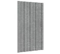 vidaXL Roof Panel, 36 Pieces, Silver, 80 x 45 cm, Galvanised Steel, Modern, Rectangular Steel Roof, Durable Galvanised Solution for Home, Outdoor & Business Applications