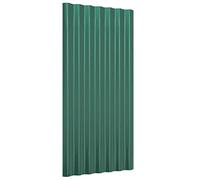(green, 80 x 36 cm) vidaXL 12/36x Roof Panels Powder-coated Steel Corrugated Multi Colours/Sizes